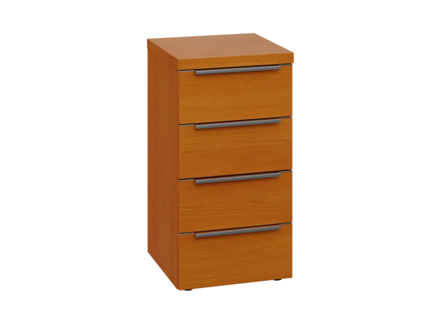 SIN 2 - 44Z kancelářská skříň, 4-zásuvková, 770x400x400, třešeň šumavská